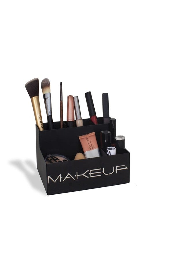GEGUTON Makeup Organizer Box - Organization Display for Makeups, Cosmetics Steel Storage Set for Vanity, Birthday Gifts for Mom, Women & Girls, Gift for Her - Beauty Collection - Black - Image 1