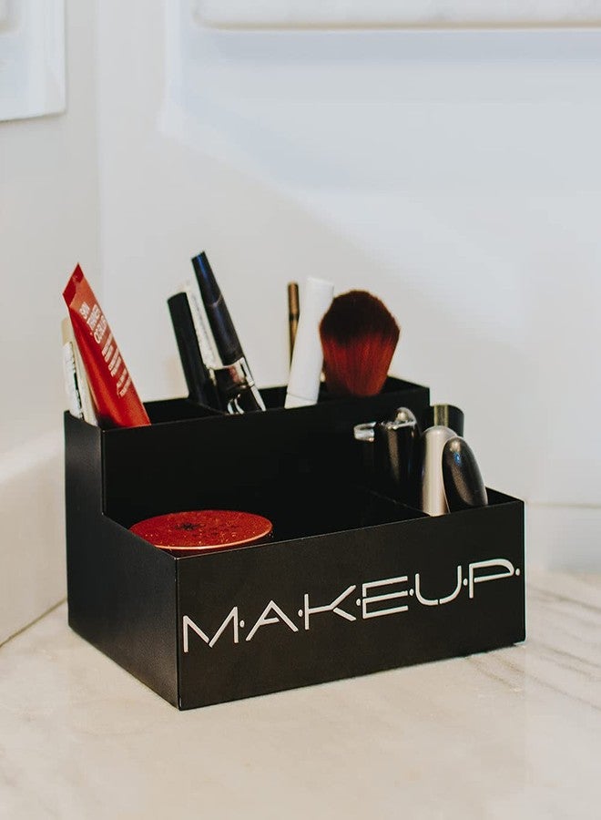GEGUTON Makeup Organizer Box - Organization Display for Makeups, Cosmetics Steel Storage Set for Vanity, Birthday Gifts for Mom, Women & Girls, Gift for Her - Beauty Collection - Black - Image 2