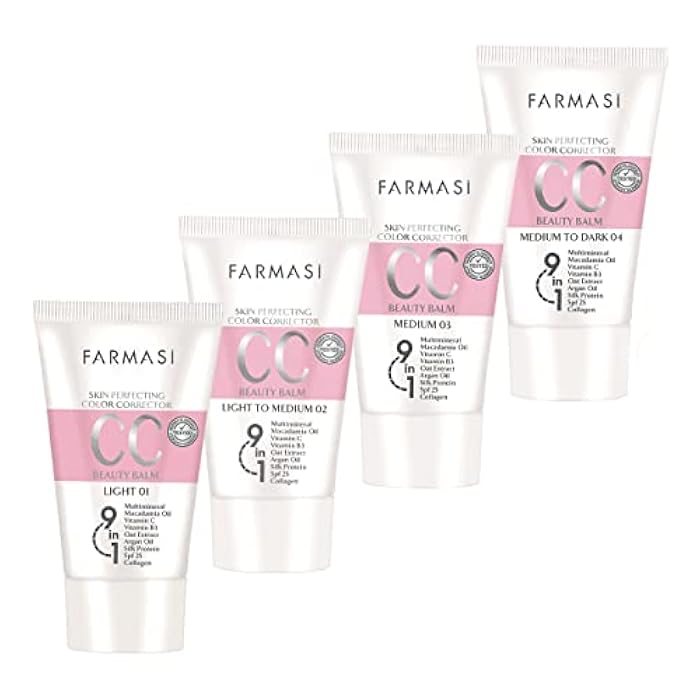 FARMASi CC Color Control Cream, Natural and Flawless Finish, Enriched Formula with Multimineral & Spf 25+, All-Day Hold, All Skin Types, 1.7 fl. oz, Medium - Image 4