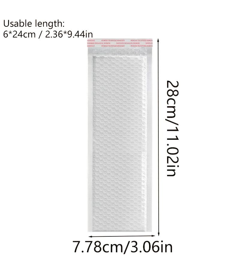 20 Pcs White Striped Bubble Bags Thickened Packing Foam Bags Shockproof For Express Delivery Postal Courier Logistics Transport - Image 2