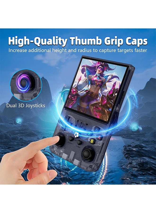 New R36MAX Retro Handheld Game Console, 4.0 Inch IPS Screen Retro Gaming Console,Linux System, 4000mAh Battery Portable Pocket Mini Arcade, Built-in 64G, Grey - Image 4