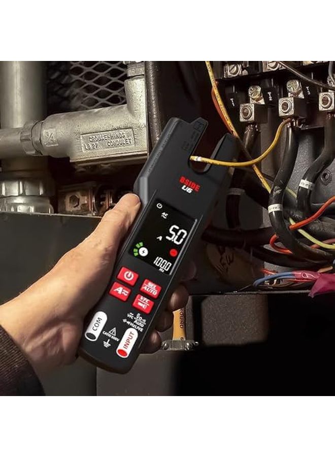 Auto Ranging Digital Multimeter Measures Voltage Current Resistance Temperature Capacitance - Image 5
