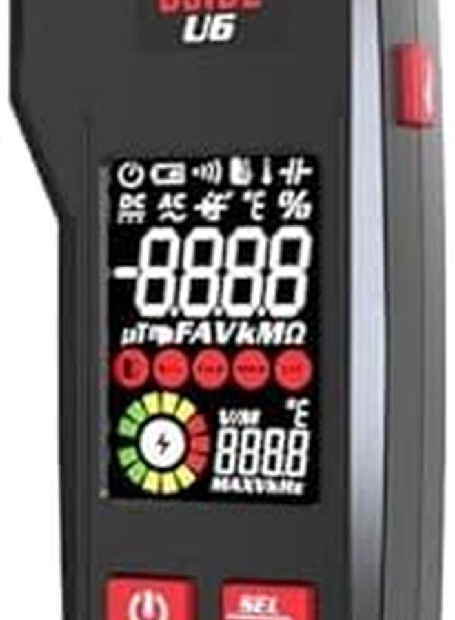 Auto Ranging Digital Multimeter Measures Voltage Current Resistance Temperature Capacitance - Image 1
