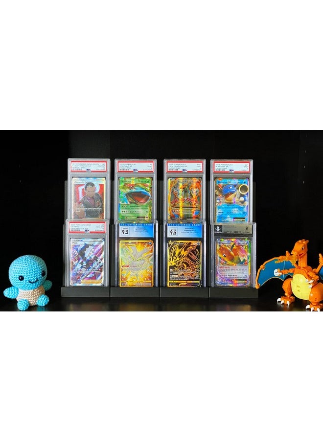 EnderToys Graded Display Slab Stadium (2 Pack) - Compatible with PSA, Beckett, and CGC - Trading Card Holder and Stand for Sports Cards  - Image 4