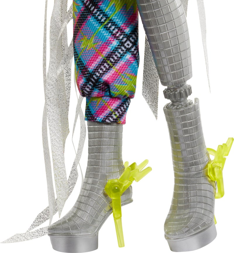 MONSTER HIGH Monster High Frankie Stein Doll with Glam Monster Fest Outfit and Festival Themed Accessories Like Snacks, Band Poster, Statement Bag and More - Image 4