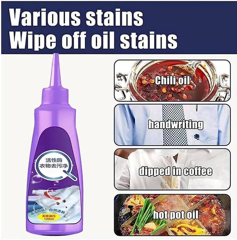 كلاراكو مزيل بقع الملابس Wuwujie، مزيل بقع الغسيل Wuwujie، مزيل بقع الملابس Wuwujie، مزيل بقع الغسيل Wuwujie النشط (3 قطع) - Image 5