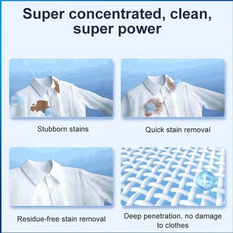 كلاراكو مزيل بقع الملابس Wuwujie، مزيل بقع الغسيل Wuwujie، مزيل بقع الملابس Wuwujie، مزيل بقع الغسيل Wuwujie النشط (3 قطع) - Image 3