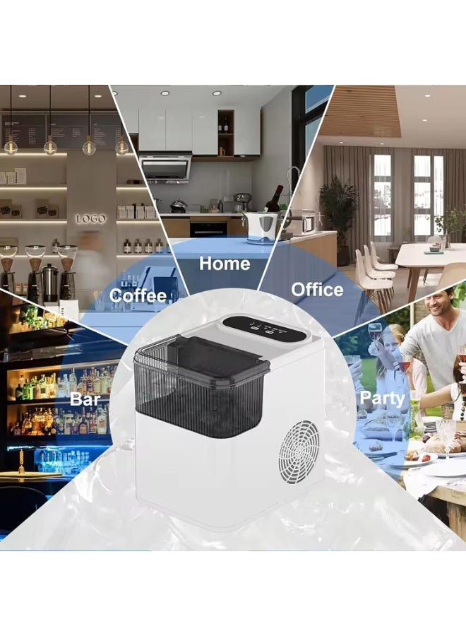 SUKILO Countertop Ice Maker – 12kg/24H Portable Ice Machine with One-Click Operation & Self-Cleaning, Removable Ice Basket – Compact Ice Maker for Home, Kitchen, Office, Bar, and Parties - Image 5