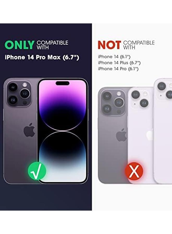 SupCase Unicorn Beetle Pro Case For Iphone 14 Pro Max 6.7" Built In Tempered Glass Screen Protector Heavy Duty Rugged Case With Kickstand And Belt Clip Black - Image 2