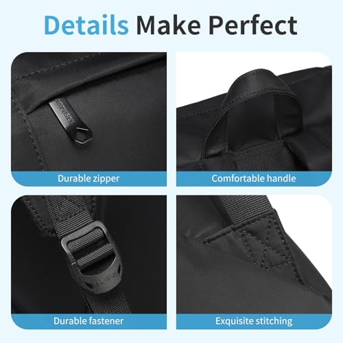 SUN EIGHT Lightweight Laptop Backpack for Women, 15.6 Inch Travel Backpack with Large Capacity, Stylish Bag with Multiple Pockets for Travel, Work, and Daily Use - Image 4
