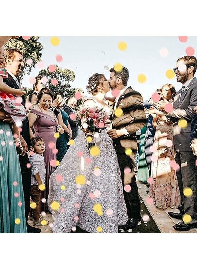 Ocean 6-Piece Mini Confetti Cannon, Party Popper Confetti Shooters Confetti Birthday Confetti 4.33 X 1.57 Inches-Wedding, New Year Kids Birthday Party Supplies (Pink) - Image 3