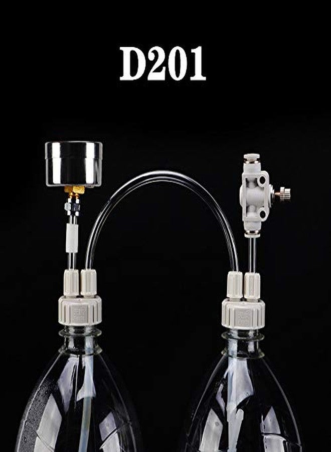 إستنك طقم نظام توليد ثاني أكسيد الكربون المنزلي، أبيض، طقم نظام نباتات أحواض السمك الاحترافي، نظام ثاني أكسيد الكربون لأحواض السمك المزروعة، طقم أنبوب وصمام وزجاجة قياس احترافية لطحالب أحواض السمك - Image 3