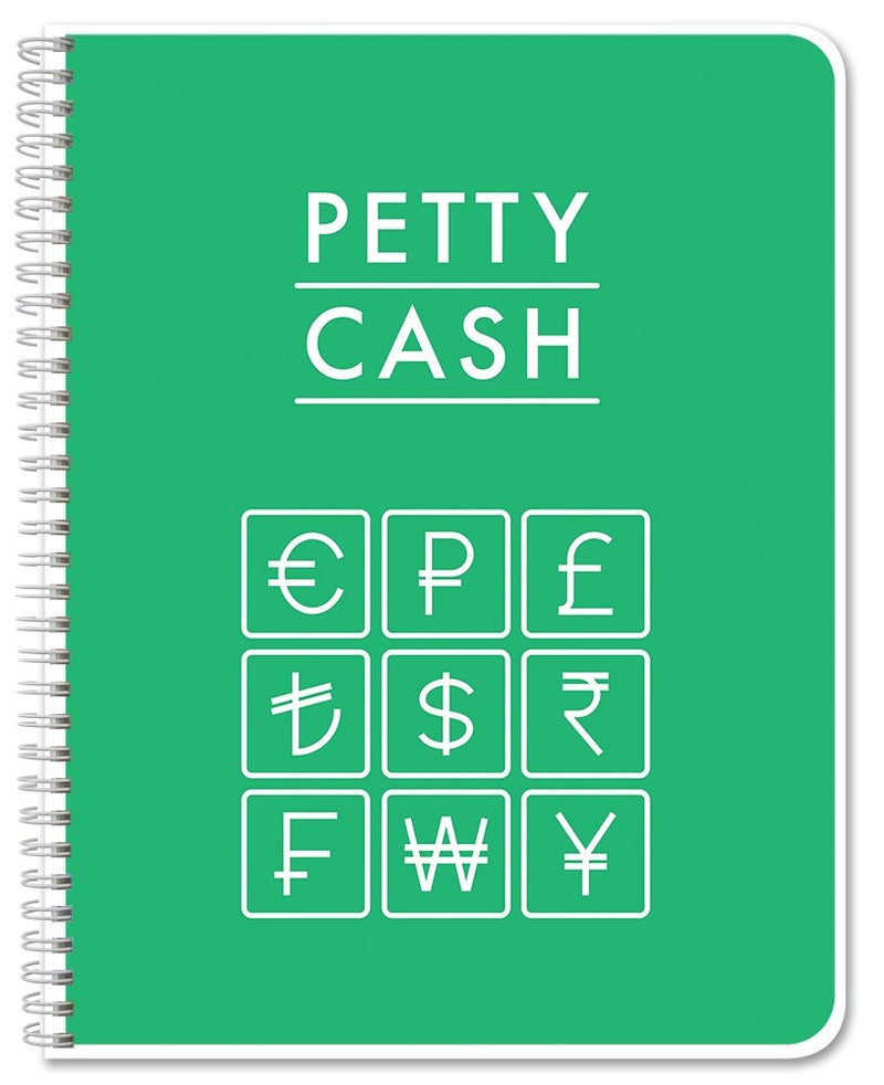 BookFactory Petty  Cash Log Book/Petty Cash Record Book/Notebook/Journal - 120 Pages 8.5''x 11'' (Made in USA)