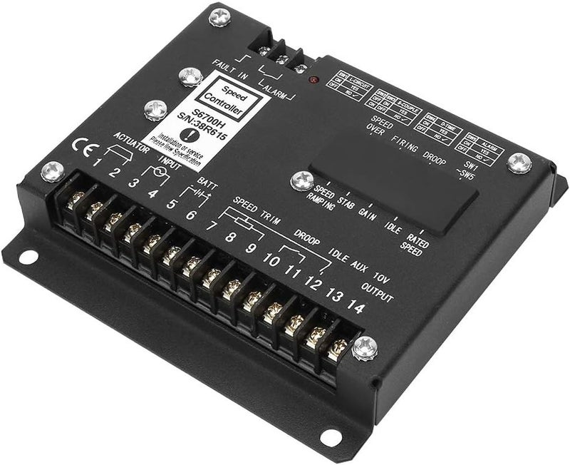 S6700H Generator Speed Controller, Electronic Speed Control Panel for Generator, with Fast Load Response, Reverse Polarity Protection, and Adjustable Speed Drop - Image 2