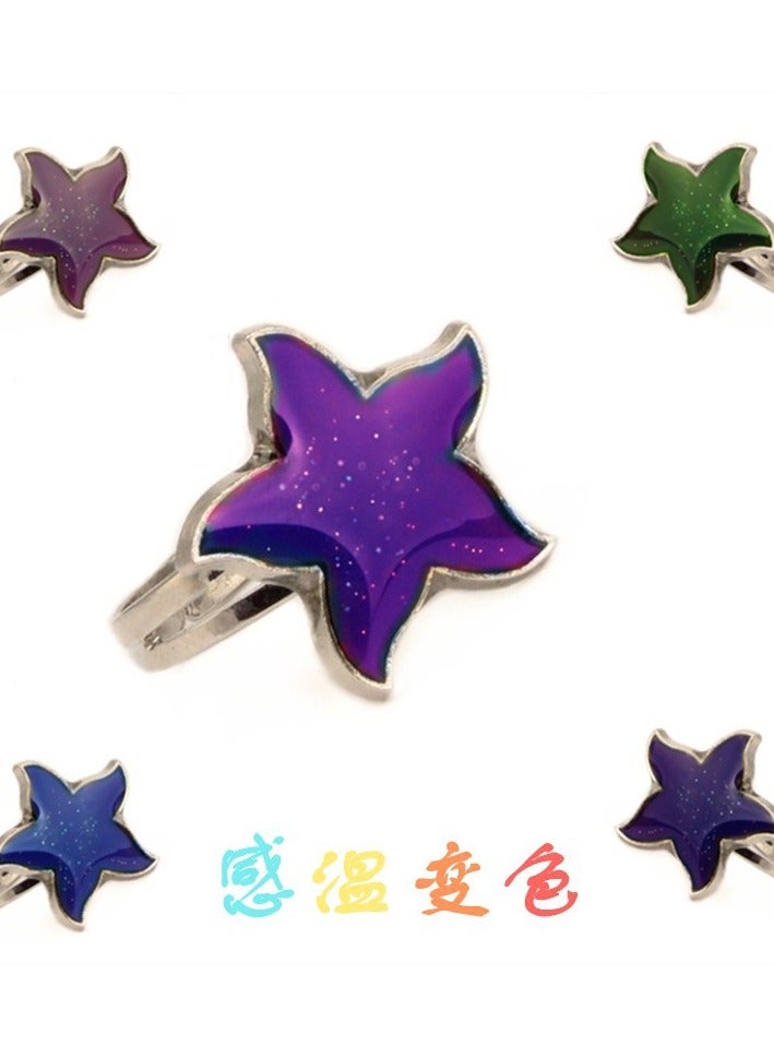 LOULUEN Starfish Color Changing Ring