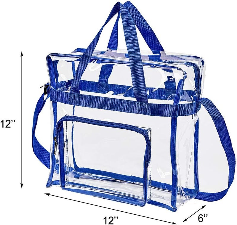 Clearworld Clear Bag Stadium Approved,Stadium Security Travel & Gym Clear Tote Bags,12"x 6"x12" | Stadium Approved, Stadium Security, Travel, Gym, 12"x 6"x12" - Image 3