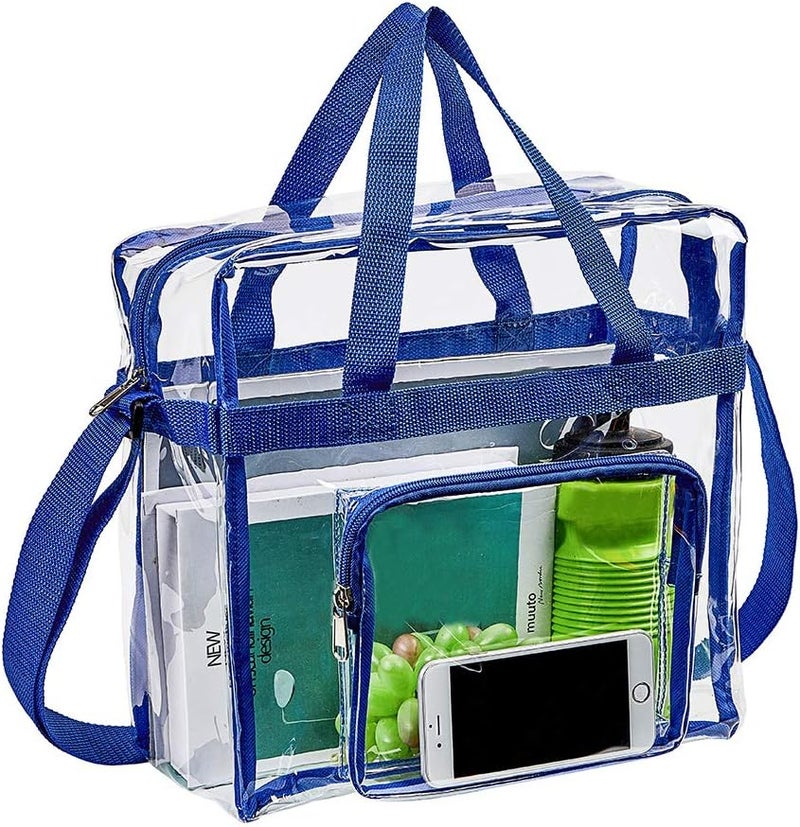 Clearworld Clear Bag Stadium Approved,Stadium Security Travel & Gym Clear Tote Bags,12"x 6"x12" | Stadium Approved, Stadium Security, Travel, Gym, 12"x 6"x12" - Image 2