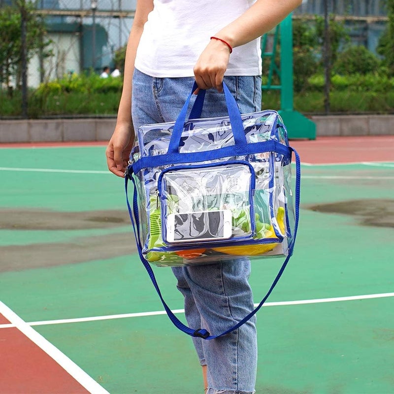 Clearworld Clear Bag Stadium Approved,Stadium Security Travel & Gym Clear Tote Bags,12"x 6"x12" | Stadium Approved, Stadium Security, Travel, Gym, 12"x 6"x12" - Image 5