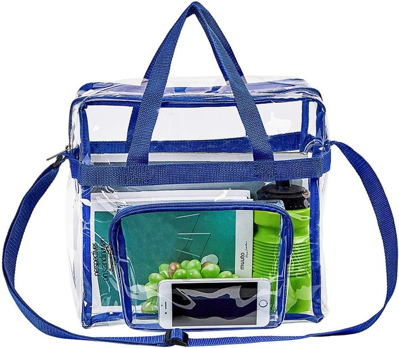 Clearworld Clear Bag Stadium Approved,Stadium Security Travel & Gym Clear Tote Bags,12"x 6"x12" | Stadium Approved, Stadium Security, Travel, Gym, 12"x 6"x12" - Image 1