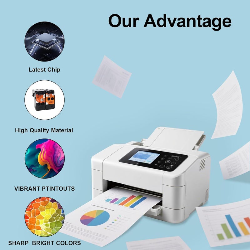 رأس الطباعة BH-20 CH-20 لخراطيش PG-8035XL CL-8026XL المستخدمة في طابعات PIXMA G7020 G6020 G5020 G3260 G3262 G2260 G1230 G1220 MegaTank (1 أسود و1 ثلاثي الألوان) - Image 5