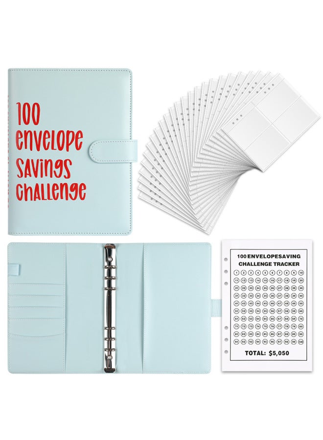 HONGYANG Envelope Challenge Binder Couple's 100-day Challenge Saving Savings Hand Account Notebook - Image 1