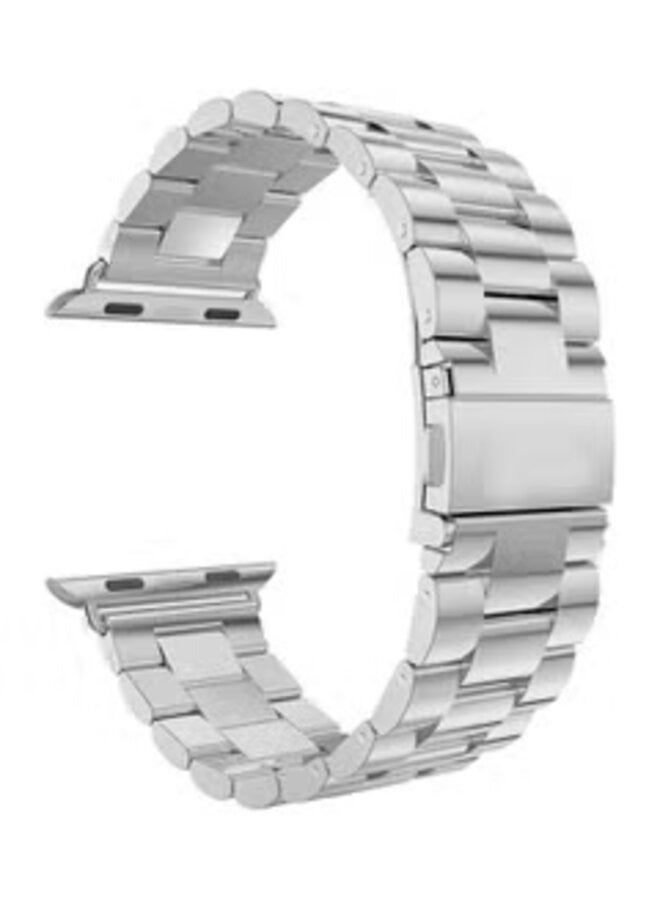 Stainless Steel Replacement Band For Watch Series 42/44/45MM Silver - Image 1