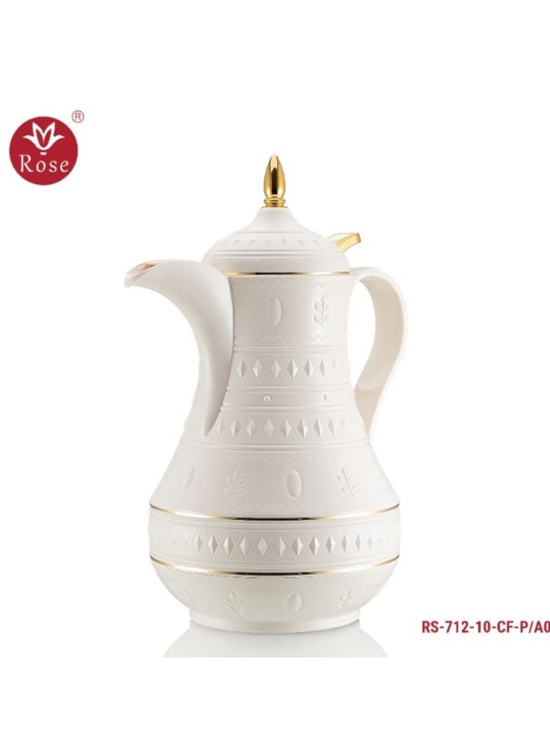 Rose A Two-Piece Tea And Coffee Thermos Set With A Snap Lid, 1 Liter Size - Image 5
