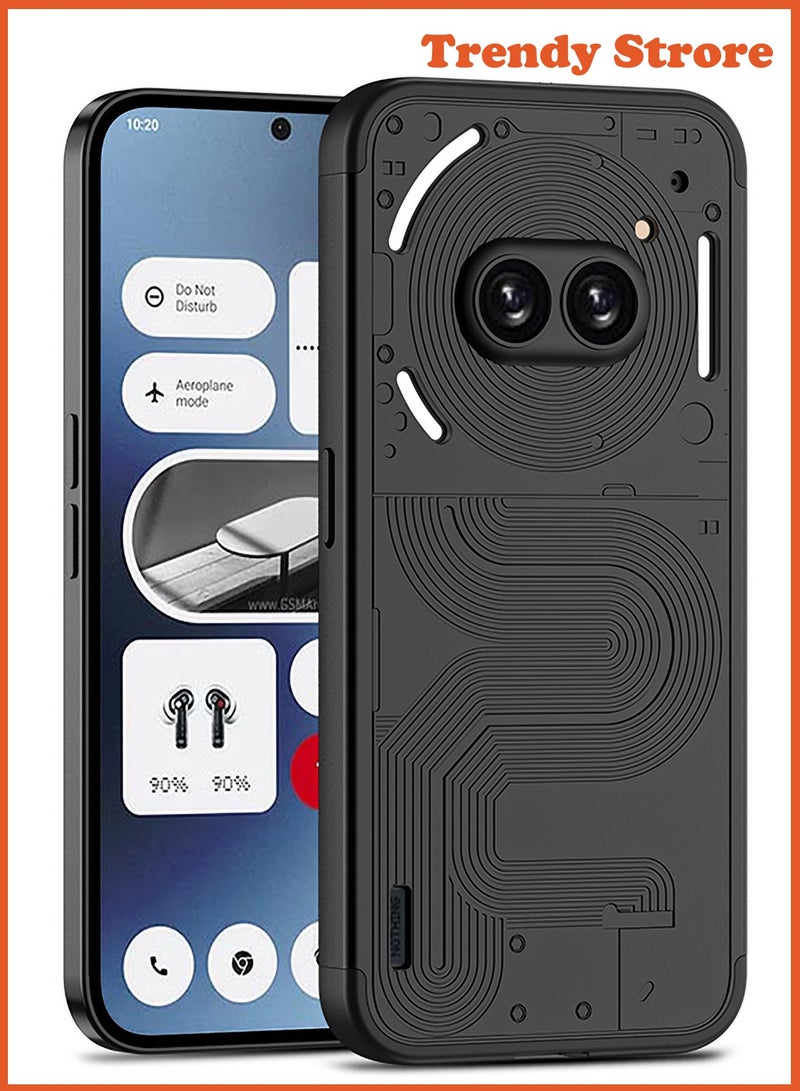 【1+2】 Nothing Phone 2a Case and Screen Protector, 360 Degree Full Body Hard Plastic Material Protective Back Cover, Detachable Split Slim Fit Shockproof Casing, Anti-Scratch Bumper Mobile Case - Image 3