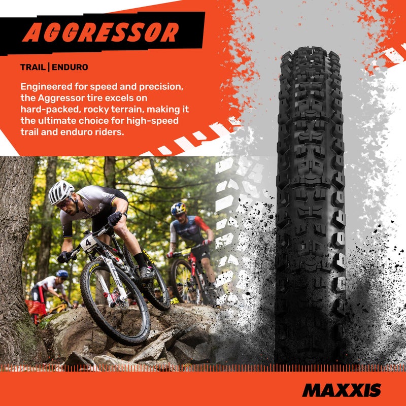 MAXXIS Aggressor - 29x2.30 - EXO, E25 | Dual Compound - EXO, DD - E25 Rating, Tubeless | Primarily Intended for Rear Wheel Use - Image 2