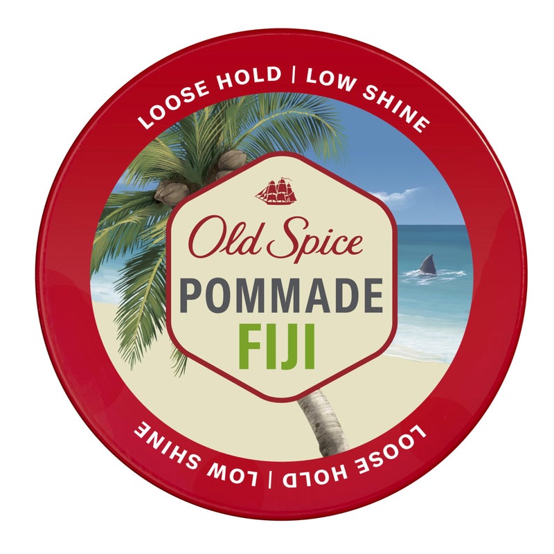 Old Spice Fiji Pomade for Men, Loose Hold, Low Shine, Men's Hair Styling, 2.22 Oz - Image 1
