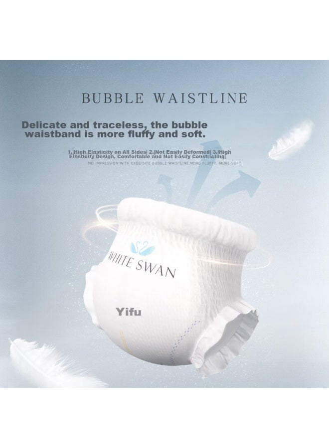 Bbg Swan Series Baby Diapers, M Size, 60 Pieces , Diapers, Rare Swan Velvet, Soft, Thin, Breathable - Image 3