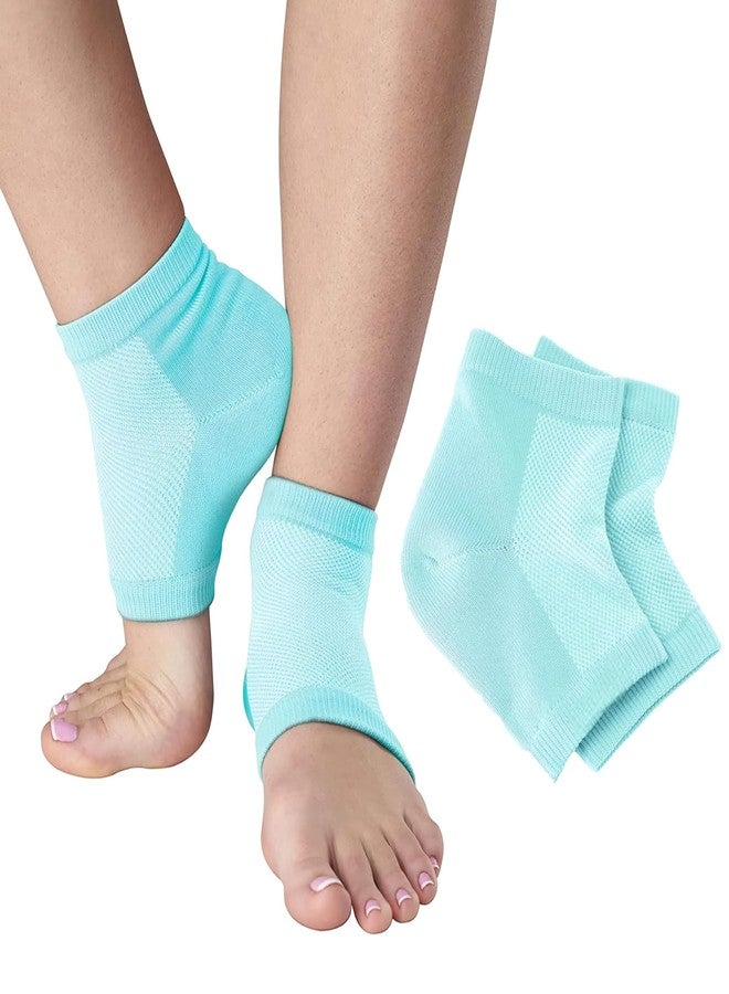 INKIES Moisturizing Gel Heel Socks Dry Cracked Heel Repair Pain Relief, Cushion Support, Heel Pain Relief Cotton Half Heel Socks Silicone Gel Heel Socks Foot Protector anti crack heel socks Heel Protector Socks Silicon Toe Free Heel Pain Relief Socks For Women and Man 263 ln - Image 2
