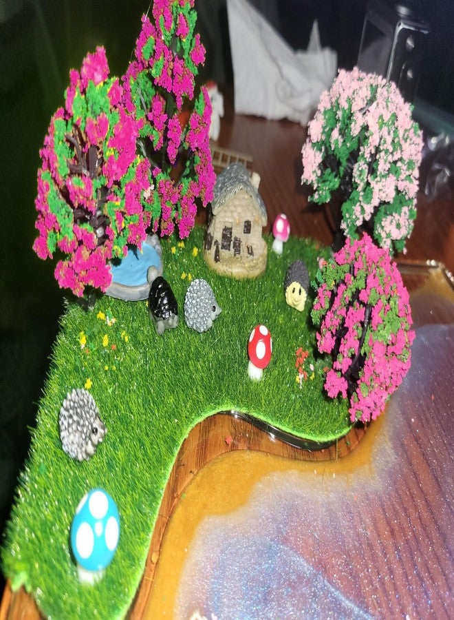 OrgMemory 29pcs Mixed Model Trees, 1.5-5 inch(4-12 cm), Fruit Trees, Ho Scale Trees, Model Train Scenery, Architecture Trees, Flower Trees with No Bases - Image 5