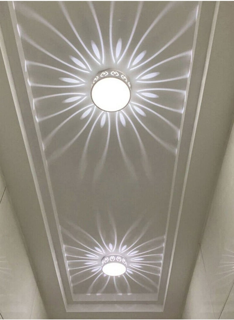 XiuWoo Small Led Ceiling Light, Modern Surface Mount Ceiling Lamps, Round Hallway Ceiling Light Fixtures for Kitchen Bedroom Office Bathroom Stairwell Corridor Light  - Image 3
