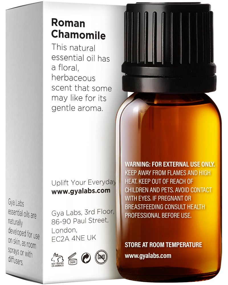 Gya Labs Roman Chamomile Essential Oil for Diffuser - 0.34 Fl Oz - 100% Pure Natural Roman Chamomile Oil for Skin, Hair, Face, Aromatherapy & Candle Making Scent - Image 2