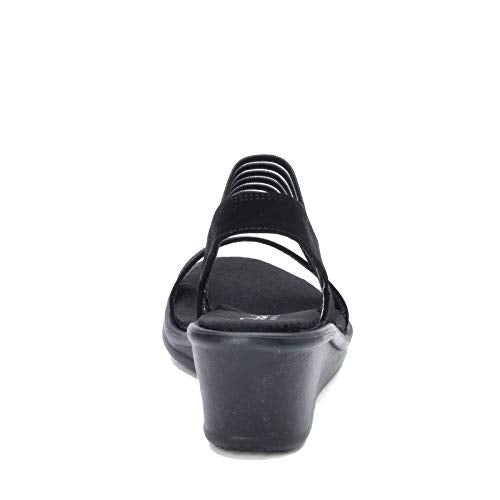 Skechers Cali Women's Rumblers-Sci-Fi Wedge Sandal, Black, 8.5 W US - Image 5