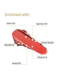 Earth Rhythm Earth Rhythm Serum Cream Lipstick With Spf 15   Rangrezi  07 Dewy Finish Chap Resistant Nourishes Lips  Non Comedogenic   Infused With Apricot Oil Rose Oil  Shea Butter 3.8 Gm  - Image 3