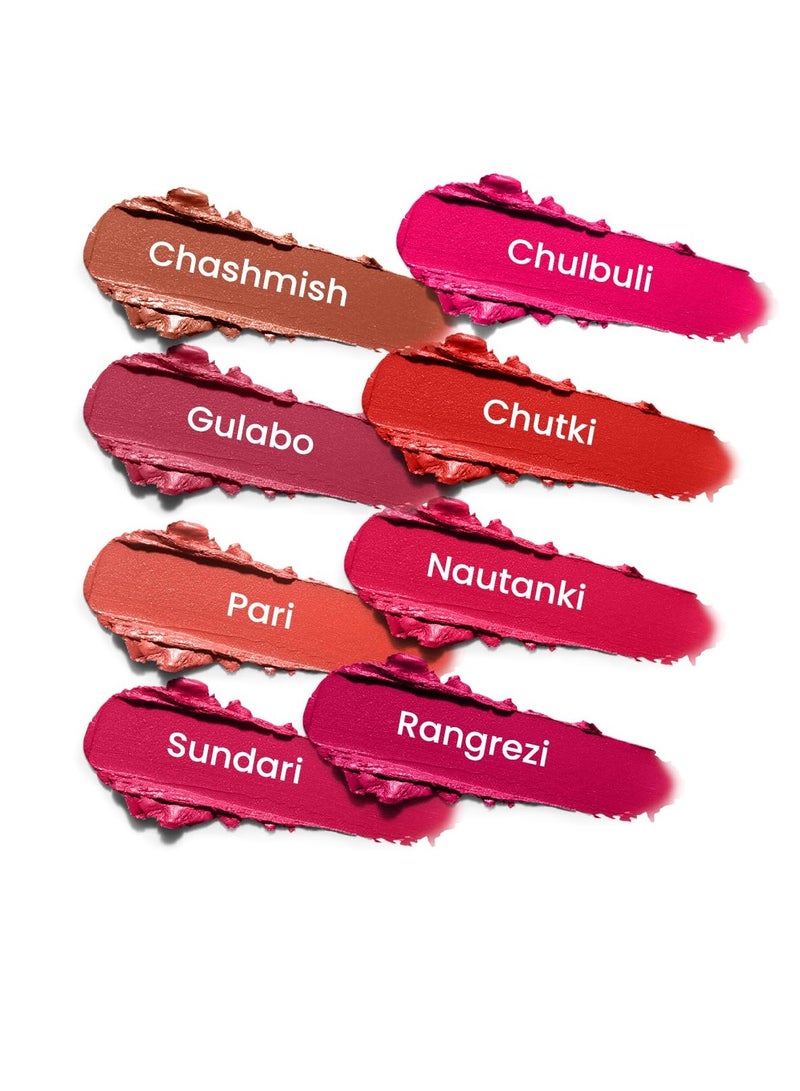 ايرث ريثم أحمر شفاه كريمي بسيروم إيرث ريذم مع عامل حماية من الشمس SPF 15، رانجريزي 07، مقاوم للتشققات، يغذي الشفاه، لا يسبب انسداد المسامات، غني بزيت المشمش وزيت الورد وزبدة الشيا 3.8 جم - Image 5