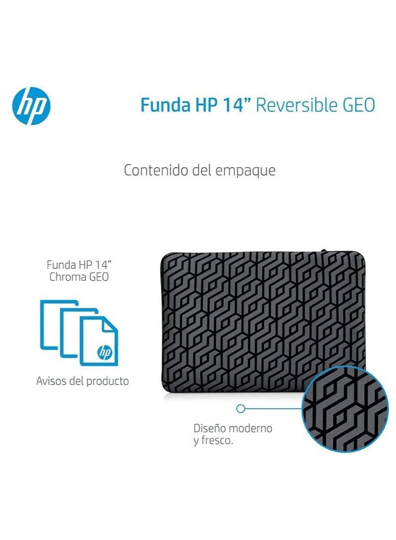 HP 2x1 Sleeve & Wireless Mouse Combo For Laptop, Includes 1pcs 14-Inch Reversible Neoprene (Black & Grey) and 1pcs Z3700 Wireless Mouse (Copper Marble) - Image 4
