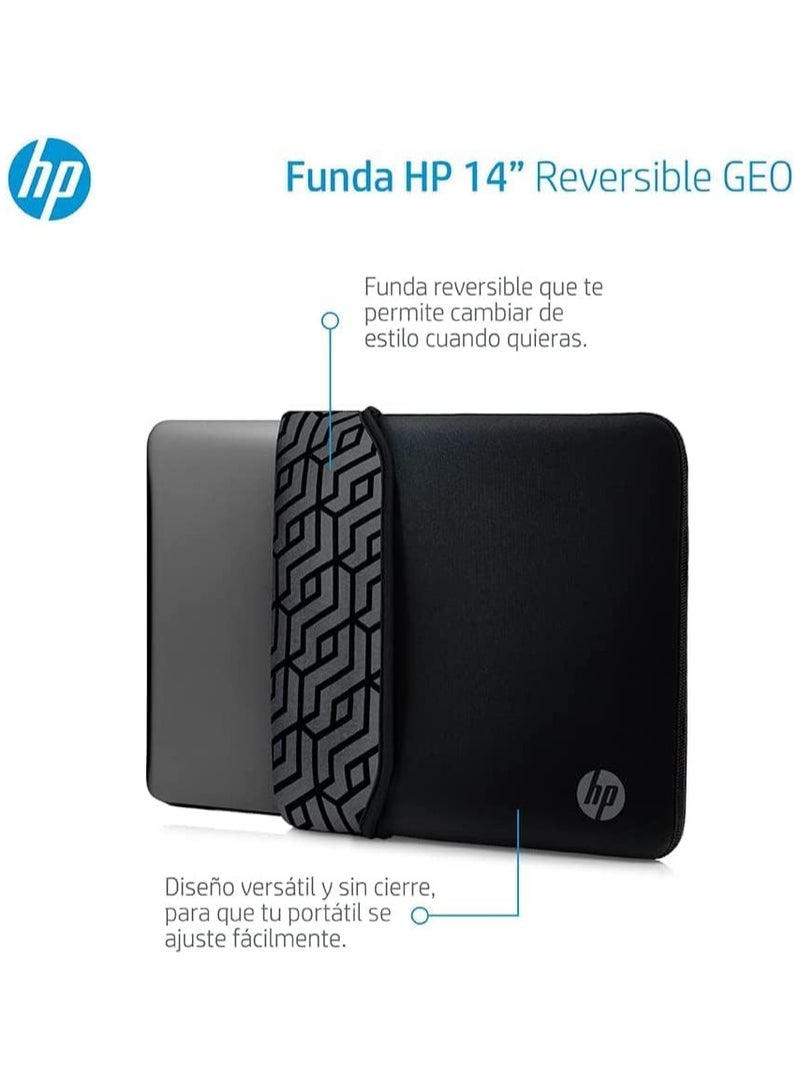 HP 2x1 Sleeve & Wireless Mouse Combo For Laptop, Includes 1pcs 14-Inch Reversible Neoprene (Black & Grey) and 1pcs Z3700 Wireless Mouse (Copper Marble) - Image 5