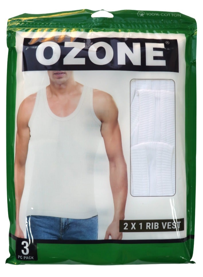 أوزون رجل سترة 3 قطعة قطن 2x1rib بريميوم - Image 1