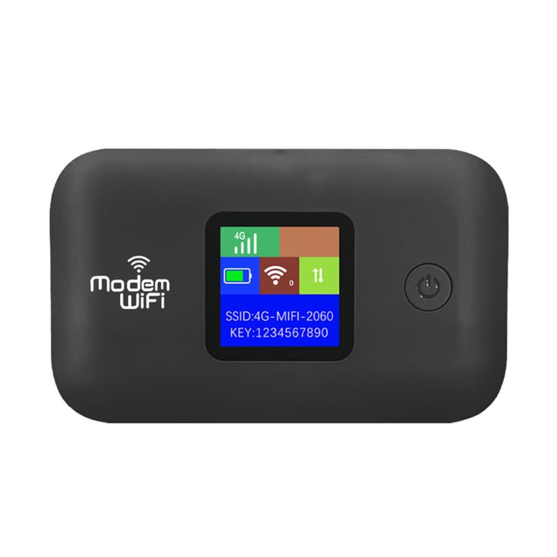 Wisoqu 4G LTE Wi Fi Mobile Hotspot, Portable Wi Fi Hotspot for Travel, 10 Connected Devices, Cordless Internet Router Devices with SIM Card Slot, for Europe Africa Southeast Asia - Image 1