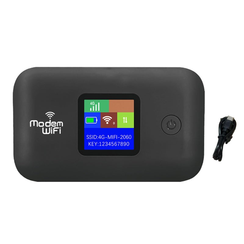 Wisoqu 4G LTE Wi Fi Mobile Hotspot, Portable Wi Fi Hotspot for Travel, 10 Connected Devices, Cordless Internet Router Devices with SIM Card Slot, for Europe Africa Southeast Asia - Image 5