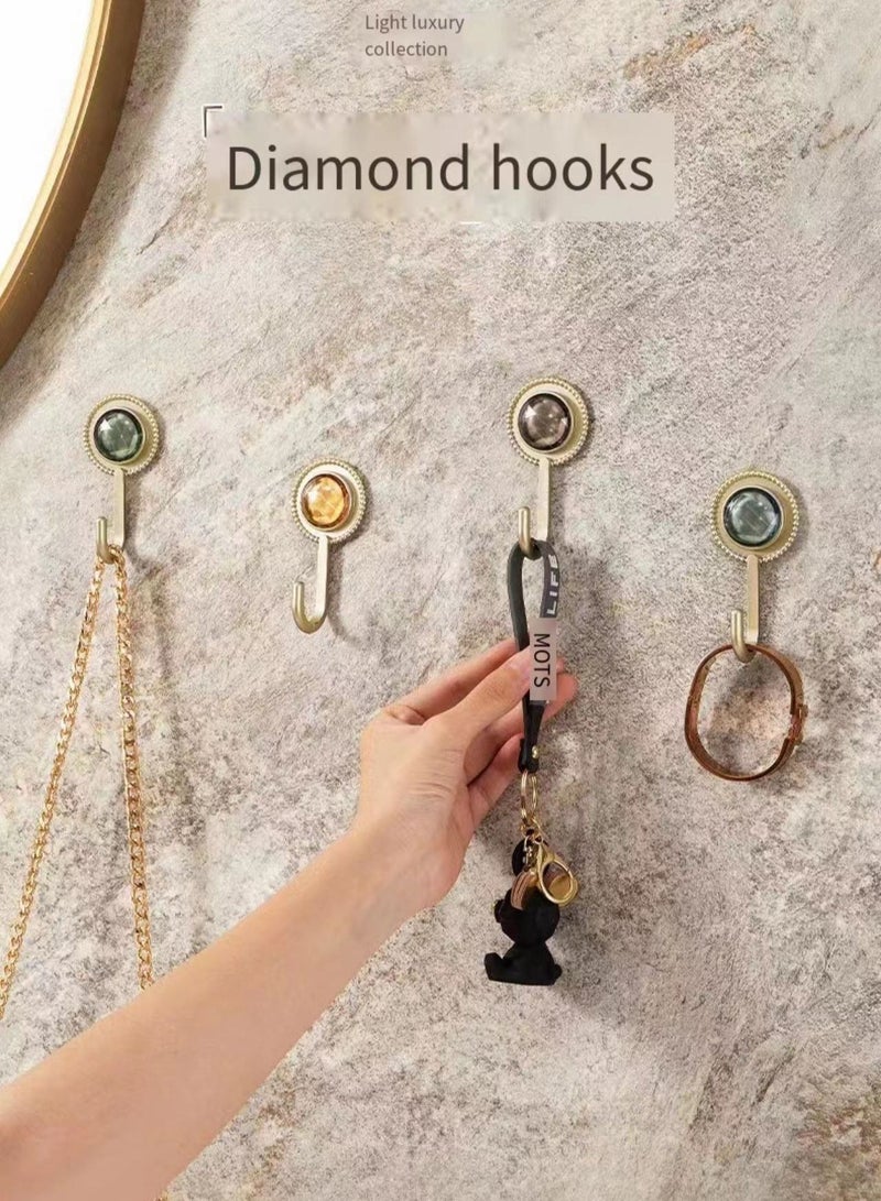 4-Pieces Set New Design Fashion Adhesive Hook Kitchen Bathroom Self Adhesive Decorative Wall Hook - Image 1