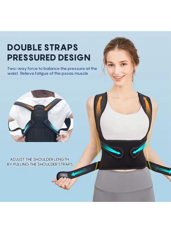 Generic Back Brace Posture Corrector for Women and Men, Shoulder Straightener, Adjustable Full Back Support, Upper and Lower Back Pain Relief, Hunchback, Thoracic, Spine Trainer  - Image 5