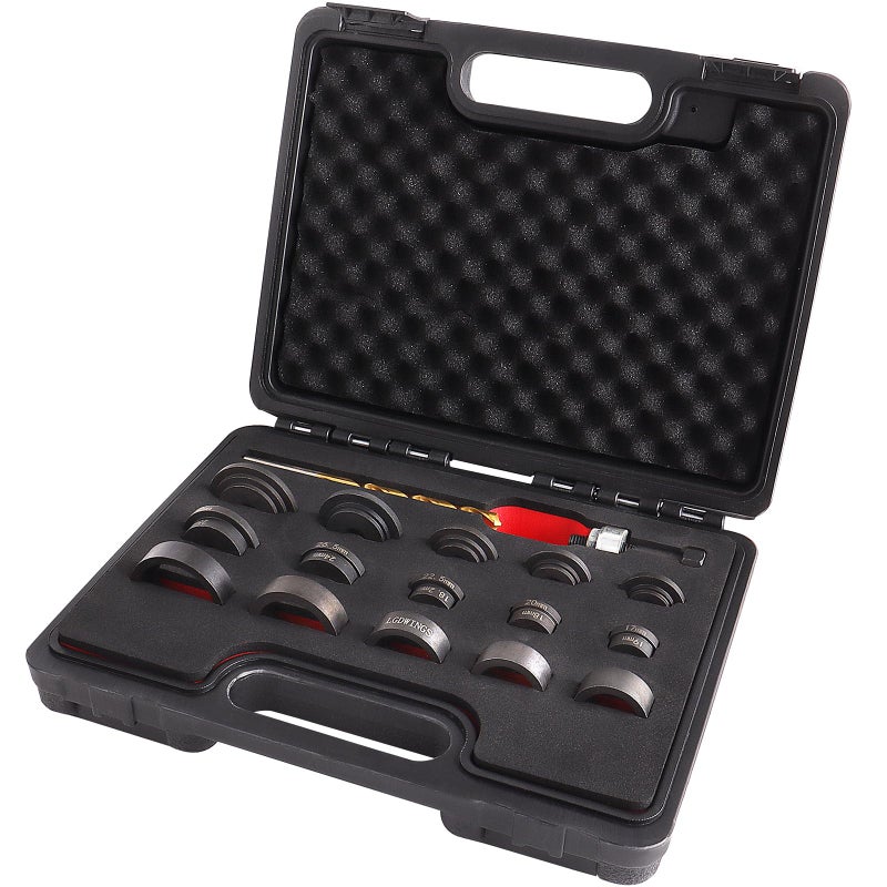 LGDWINGS Parking Sensor & Lens Hole Maker Hole Cutter Punch Tool Set for Fitting Parking Sensor Sensors 17mm-32mm 17 Piece - Image 1