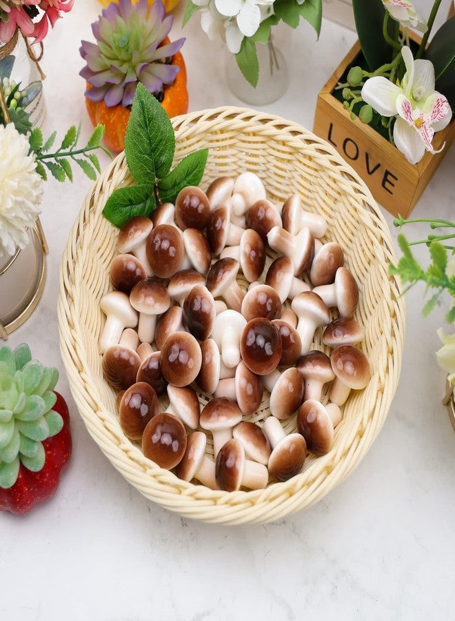 Meiwlong 30 Pcs Small Artificial Grey Mushroom,Mini Plastic Mushroom Fake Vegetable for Home Decoration,Kitchen Table Displaying Decor&Embellishing Photography Props - Image 3