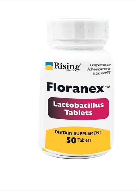 Pharma - Floranex Tablets - Lactobacillus Tablets Probiotic Dietary Supplements - 50 Tablets