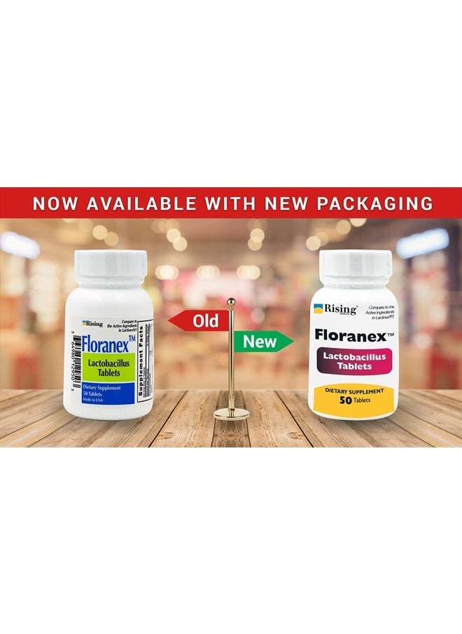Pharma - Floranex Tablets - Lactobacillus Tablets Probiotic Dietary Supplements - 50 Tablets