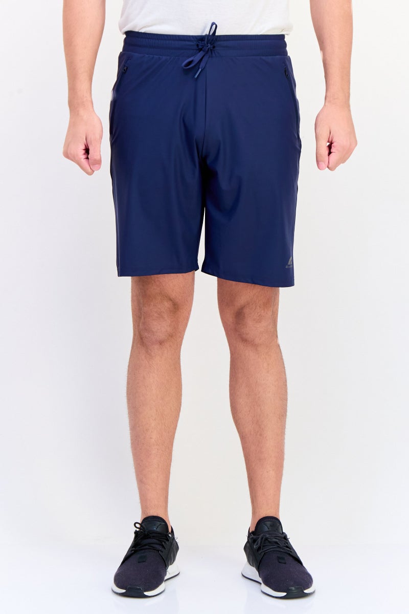 GIORDANO G-Motion Men Sportswear Fit Running Shorts, Navy Blue  - Image 1
